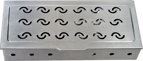 Miniatura 2 de La Cuisine - Caja de ahumador para parrilla de carbón y gas de acero inoxidable, caja de ahumador de virutas de madera para barbacoa, mejora
