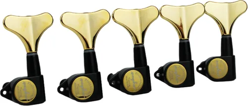 Miniatura 9 de Guyker Afinadores de Bajo para Guitarra (2R + 2L) - Clavijas de afinación con relación 1:17, cabezal sellado, reemplazo de máquina de afinación