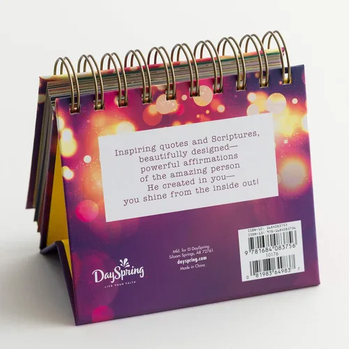 Miniatura 7 de DaySpring - Brilla Intensamente Cada Día: Reflejos Brillantes de Ti - Un DayBrightener Inspiracional de DaySpring - Calendario Perpetuo (10176)
