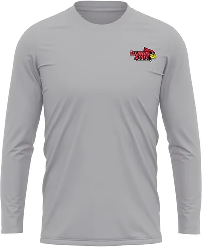 Miniatura 384 de Camisa deportiva de manga larga oficial de la NCAA Collegiate para hombre, con logotipo en el pecho izquierdo, colección Athletic Heather
