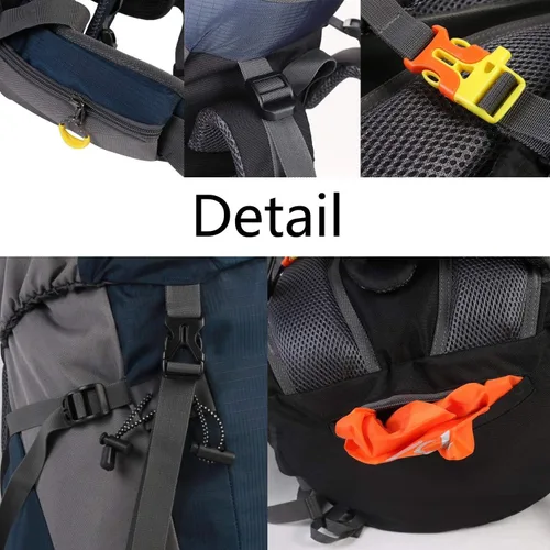Miniatura 4 de Esup - Mochila de senderismo de 50 l para hombre, mochila de camping con cubierta de lluvia 45l+5l, mochila ligera para senderismo, mochila de viaje