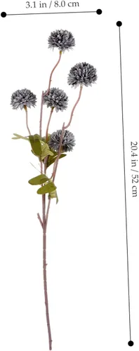 Miniatura 5 de Cabilock 4 piezas de dientes de león artificiales para el hogar, flores de botón artificiales realistas, mini ramo de diente de león simulado