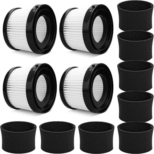 4 Paquetes de Filtros HEPA de Reemplazo DCV501HB DCV5011H. Compatible con Filtro de Aspiradora Inalámbrica de Mano DEWALT 20V. En Comparación con la