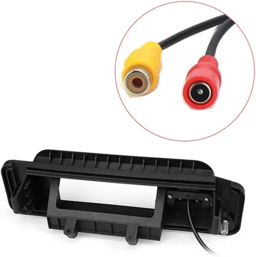 Miniatura 2 de Vlicevrn CCD Cámara de visión trasera para automóvil con mango de maletero con lente de ojo de pez, visión nocturna, cámara de estacionamiento