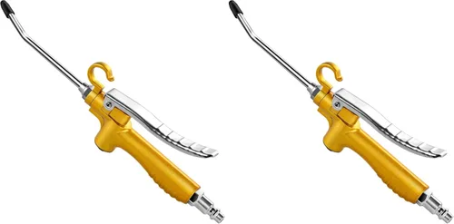 Miniatura 8 de Pistola de soplado de aire industrial de alto volumen con boquilla de flujo de aire de protección de goma, pistola sopladora de aire de metal