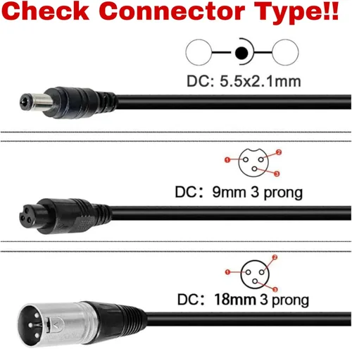 Miniatura 4 de Cargador de 29.4V 3 en 1 Hooverboard, cargador de silla de ruedas para batería de litio de 24 V, 25.2 V 25.9 V, Jetson Flash Hali X Impact Lumino