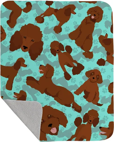 Miniatura 66 de Caroline's Treasures MLM1042LQB Airedale Terrier - Manta acolchada de 50 x 60 pulgadas, diseño de ilustraciones para cama, sofá, suave y ligera
