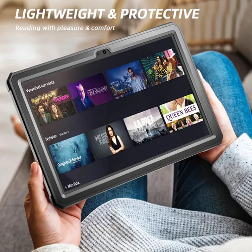 Miniatura 7 de Funda para tablet Amazon Fire HD 10 y Fire HD 10 Kids Pro (solo 13ª generación, versión 2023), DJ&RPPQ con protección completa, resistente
