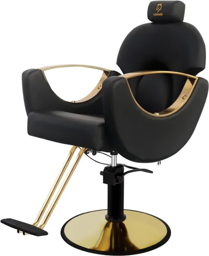 Miniatura 13 de Silla de peluquero reclinable silla de peluquería hidráulica sillas de peluquería giratoria de 360 grados silla de peinado silla de corte de salón
