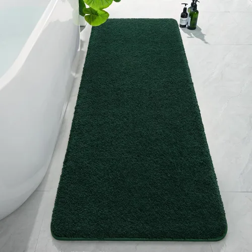 Miniatura 22 de AROGAN Tapete Largo de Baño de Lujo, 24 x 17 Pulgadas, Grueso, Suave y Absorbente, Antideslizante, Respaldo de Goma, Alfombras de Secado Rápido
