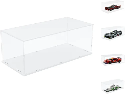 Miniatura 17 de Choowin - Caja de exhibición de acrílico para Lego Car Dodge Charger Batmobile Jazz Quartet - Caja de exhibición de acrílico transparente engrosado