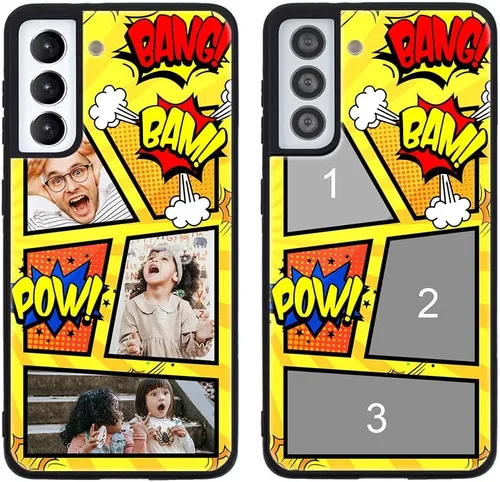 Miniatura 420 de Funda de teléfono personalizada para Samsung Galaxy S22+ / S22 Plus 5G, funda de TPU suave de vidrio templado antiarañazos personalizada con foto
