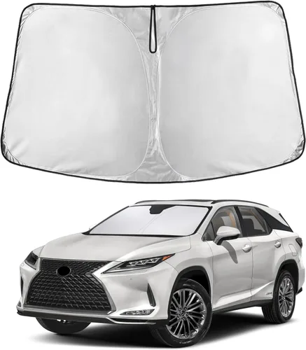 Miniatura 49 de Econour Parasol para parabrisas compatible con Honda Civic 2016-2021, protector de parasol plegable para ventana, bloquea los rayos UV y mantiene tu