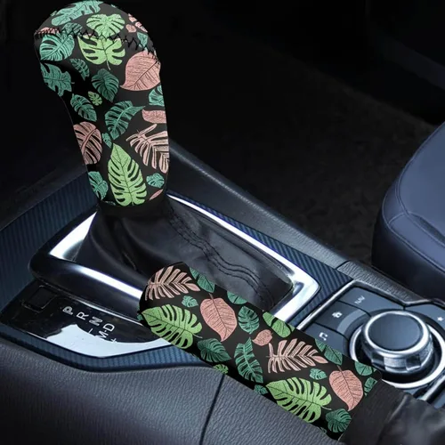 Miniatura 43 de Juego de 2 piezas set de accesorios interiores para coche, para las mujeres, hombres; cubierta de palanca de cambios/freno de mano, personalizada