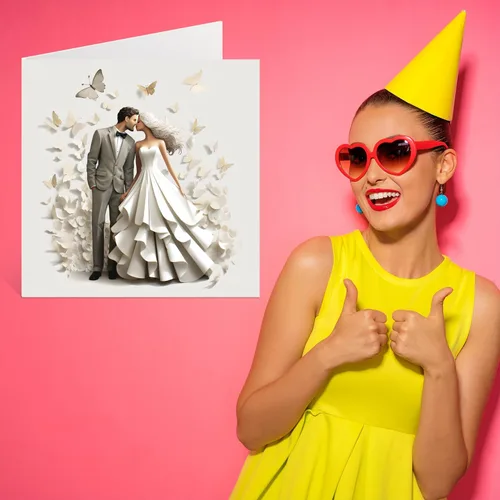 Miniatura 7 de Stuff4 Tarjetas de boda para parejas – Mejor día – Felicitaciones feliz regalos de compromiso, felicitaciones bien hechas, tarjetas de felicitación