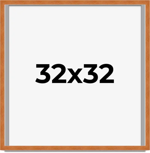 Miniatura 161 de Marco de 3 x 3 pulgadas, marco de madera maciza de nuez miel tradicional marrón Ancho de moldeo de 0.875 pulgadas Profundidad de conejo de 0.875