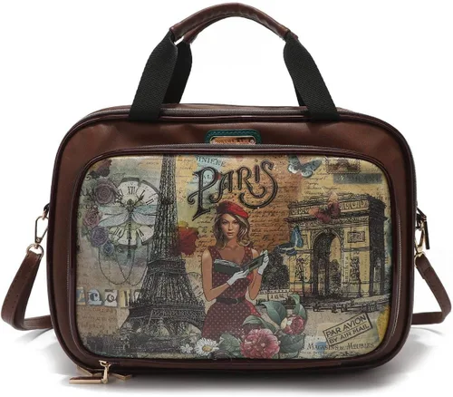 Miniatura 13 de Nicole Lee Bolsa de maquillaje cosmética para mujer, bolsa de viaje con 5 compartimentos (todas las emociones)