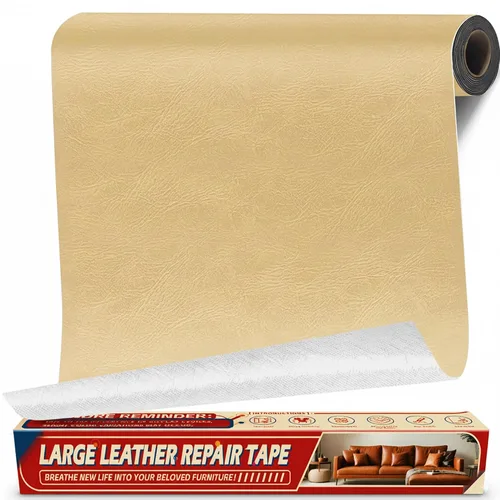 Miniatura 29 de Cahomo - Cinta de parches autoadhesivos para reparación de cuero para sofás - 8x11 pulgadas, kit de reparación de vinilo y cuero para muebles, Café