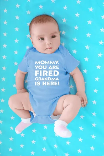 Miniatura 20 de CBTwear Mommy You Are Fired, Grandma Is Here - Ropa de bebé - Divertido traje de bebé para recién nacido para niños y niñas