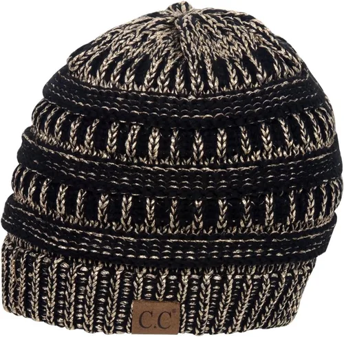 Miniatura 555 de C.C Trendy Warm Chunky Soft Stretch Cable Knit Beanie