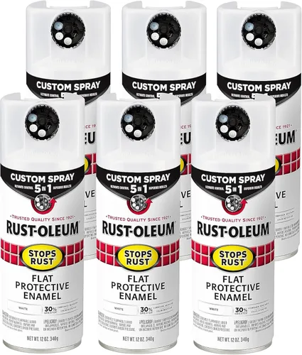 Miniatura 119 de Rust-Oleum 376855 - Pintura en aerosol antióxido personalizada 5 en 1, 12 onzas, color negro mate, (paquete de 1)