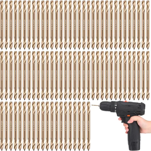 Miniatura 8 de Lounsweer - Juego de 30 brocas de cobalto de 1/8 pulgadas Hss M35, brocas de metal de doble punta para acero endurecido, madera, fundición