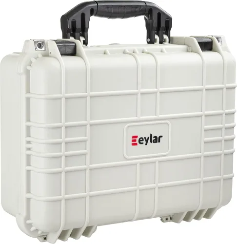Miniatura 2 de Eylar Estuche Rígido Estándar de 16" para Equipo y Cámara, Impermeable con Espuma, Estándares TSA Blanco