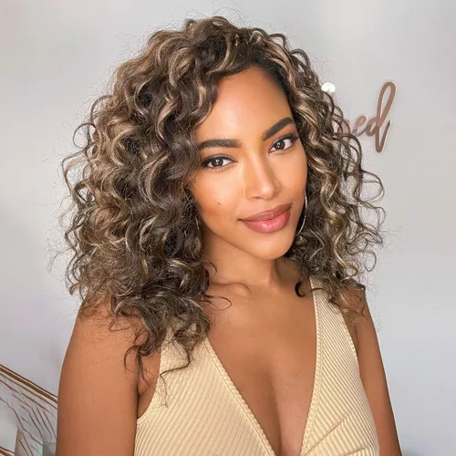 Miniatura 41 de Cabello de ganchillo con ondas oceánicas, 12 pulgadas, 8 paquetes de 3 tonos, cabello rizado de longitud media, rizado y ondulado profundo