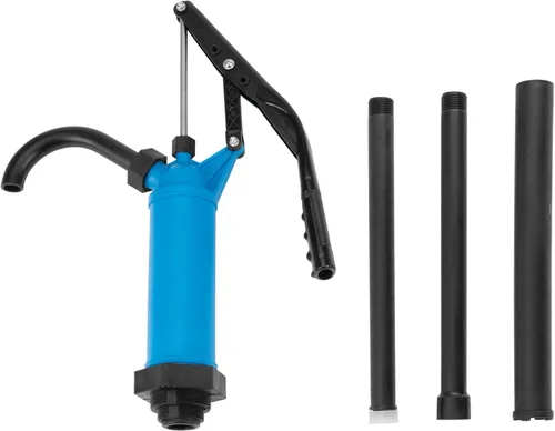 Miniatura 3 de Performance Tool W54268 Bomba de Tambor de Barril de Acción de Palanca de Uso General Azul - Se Ajusta a Tambores de 5 a 55 Galones