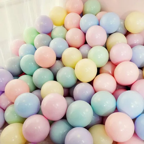 Miniatura 2 de BEISHIDA - 200 globos de 5 pulgadas de color rosa pastel, globos pequeños de color rosa bebé, globos mini de color rosa claro macaron, globos