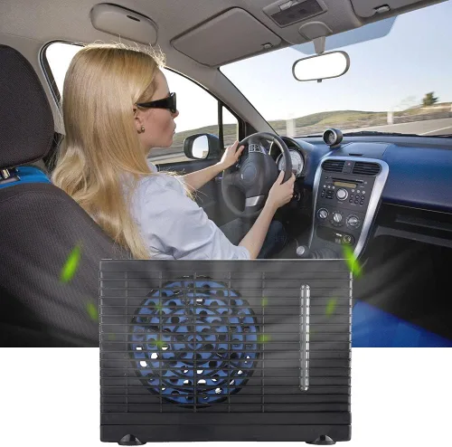 Miniatura 4 de Enfriador de aire portátil de 12 V, mini enfriador de aire móvil, ventilador de refrigeración por agua evaporativo para automóvil, camión, caravana