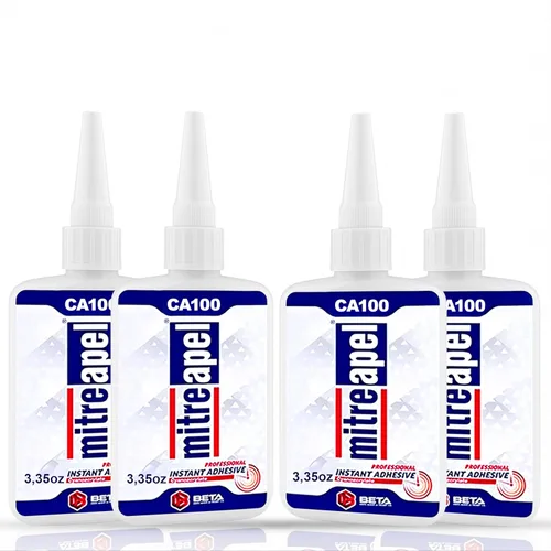 Miniatura 10 de MITREAPEL Super CA Glue (3.5 onzas) con activador adhesivo en aerosol (13.5 onzas líquidas), súper pegamento de cianoacrilato para plástico, vidrio