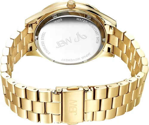 Miniatura 2 de JBW J6303A Mondrian - Reloj de cuarzo japonés con esfera de diamante pavé