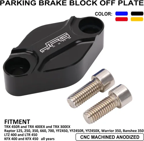 Miniatura 2 de JFG RACING Freno de estacionamiento CNC ATV para todos los años TRX 450R TRX 400EX TRX 300EX / Raptor 125, 250, 350, 660, 700, YFZ450, YFZ450R, Azul