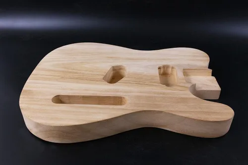 Miniatura 4 de Cuerpo de guitarra eléctrica estilo T en blanco, cuerpo de guitarra eléctrica de madera maciza, proyecto inacabado de reemplazo de cuerpo