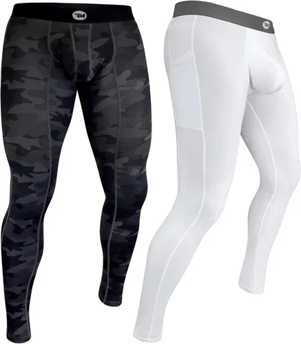 Miniatura 49 de Real Men ABCD Pouch - Pantalones de compresión para hombre, paquete de 1, 2 y 3, leggings para hombre, pantalones de yoga, medias, capa base