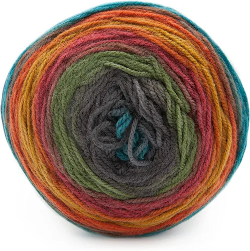 Miniatura 8 de Lion Brand Yarn, Mandala DK - Ovillo ligero para tejer, ganchillo y manualidades, Andorian, 1 paquete, fibra acrílica auto-rayada para mantas