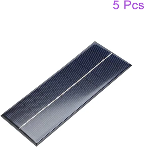 Miniatura 4 de DMiotech Paquete de 5 mini celdas de panel solar de 6 V 250 mA 6.496 in x 2.559 in para proyectos de energía eléctrica de bricolaje