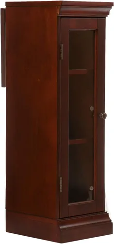 Miniatura 4 de SEI Furniture Claremont Chimenea de esquina eléctrica convertible que cambia de color, color cereza
