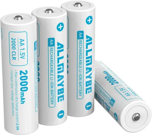 Miniatura 4 de XTAR - Batería recargable AA de 1.5 V, 2000 mAh, baterías de iones de litio AA con cargador (LC8+8 unidades 1.5 V 2000 mAh)