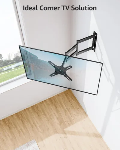 Miniatura 7 de MOUNTUP Soporte de pared para TV de movimiento completo para la mayoría de televisores de 13 a 42 pulgadas, brazo articulado de extensión de 21.7