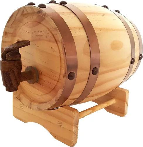 Miniatura 2 de Juegos de fiesta y regalos de entretenimiento - Juego de beber vaso de chupitos de tres en raya, juego de tapa de botella de cerveza con Oak Barrel