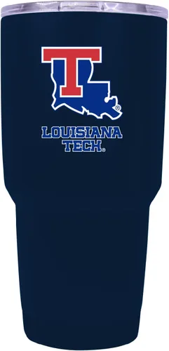 Miniatura 6 de Louisiana Tech Bulldogs - Vaso de acero inoxidable aislado negro de 24 onzas, producto universitario con licencia
