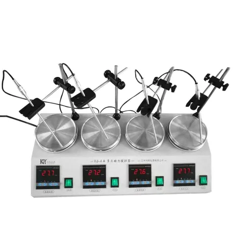 Miniatura 3 de YUEWO Agitador magnético digital de 2400 rpm, mezclador magnético de placa caliente, mezclador de laboratorio con barra de agitación