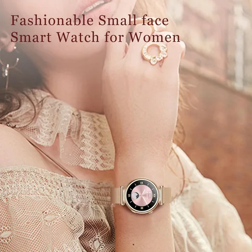 Miniatura 7 de Relojes inteligentes para mujer, reloj HD de 1.83 y 1.27 pulgadas con llamadas y mensajes/frecuencia cardíaca/sueño/ciclo femenino, reloj