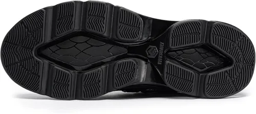 Miniatura 5 de DYKHMATE Zapatos de punta de acero para hombres y mujeres, zapatillas de seguridad ligeras, tenis con punta de acero, zapatos de trabajo