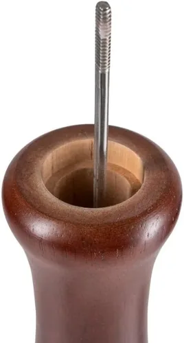 Miniatura 5 de Soro Essentials - Molinillo de pimienta de madera de 18 pulgadas con acabado de nogal. Molinillo de sal de pimienta. El mejor molinillo de sal