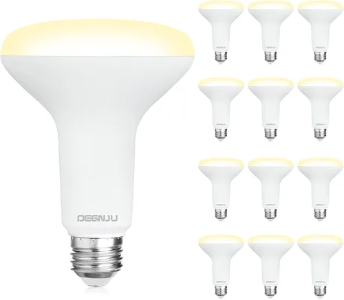 Miniatura 14 de DEGNJU Bombilla LED BR30, Luces de Inundación Regulables para Interiores CRI80 7W Equivalente a 65W 2700K Blanco Suave 650 Lúmenes, 15000 Horas