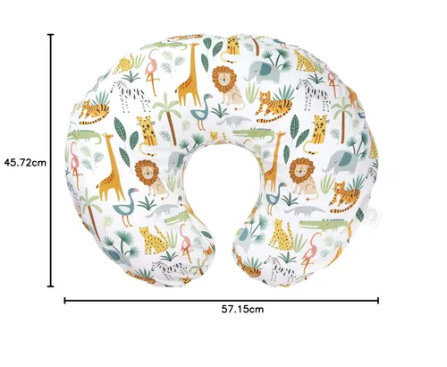 Miniatura 8 de Boppy - Funda de almohada de lactancia, vida silvestre colorida, mezcla de algodón, se adapta al soporte original para lactancia, alimentación