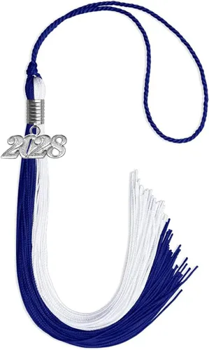 Miniatura 91 de Endea Graduation Borla de doble color con gota de fecha plateada (negro/oro antiguo, 2025)